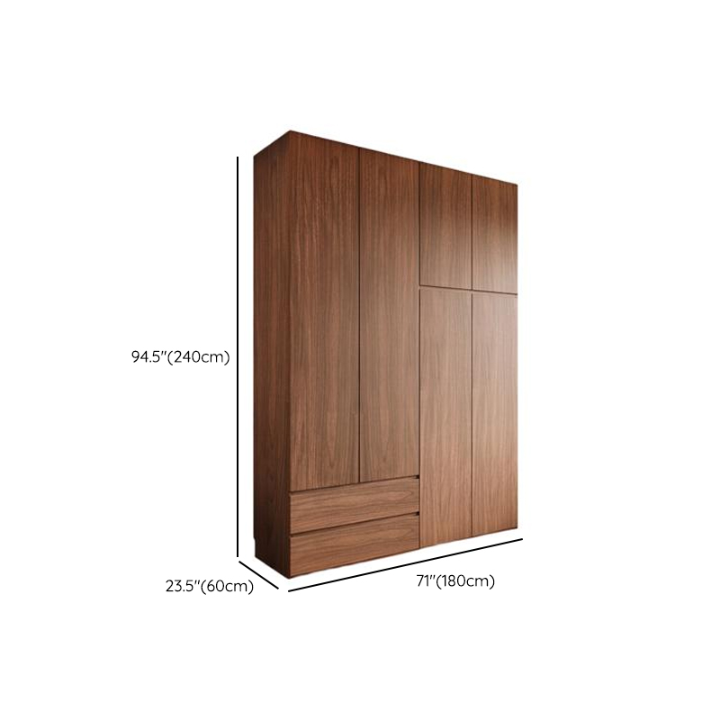 Acorn Minimalist Natural Wood Independent Wardrobe Closet with Soft Close Drawer, Soft Close Door, and Interior Shelves - image 22