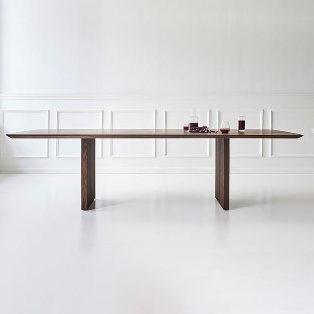 Modern Rectangle Wood Standard Table Height Dining Table , 8 Person/For 6/4 Person Fixed Table - image 6