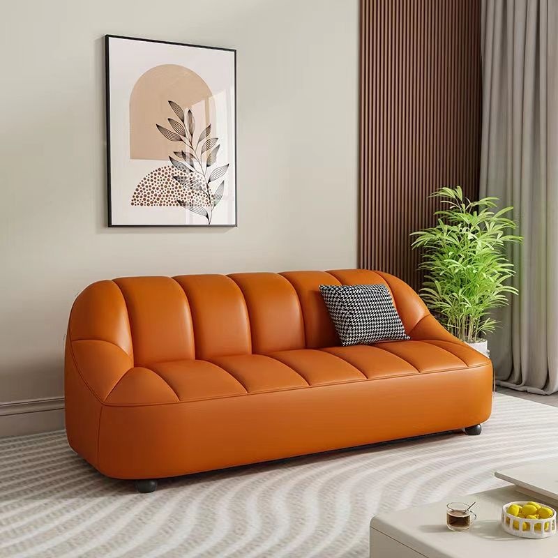 Tear Resistant Sofa Couch/Loveseat in PU Material with Black/Grey/Ivory Upholstery and 1 Pillow - image 5