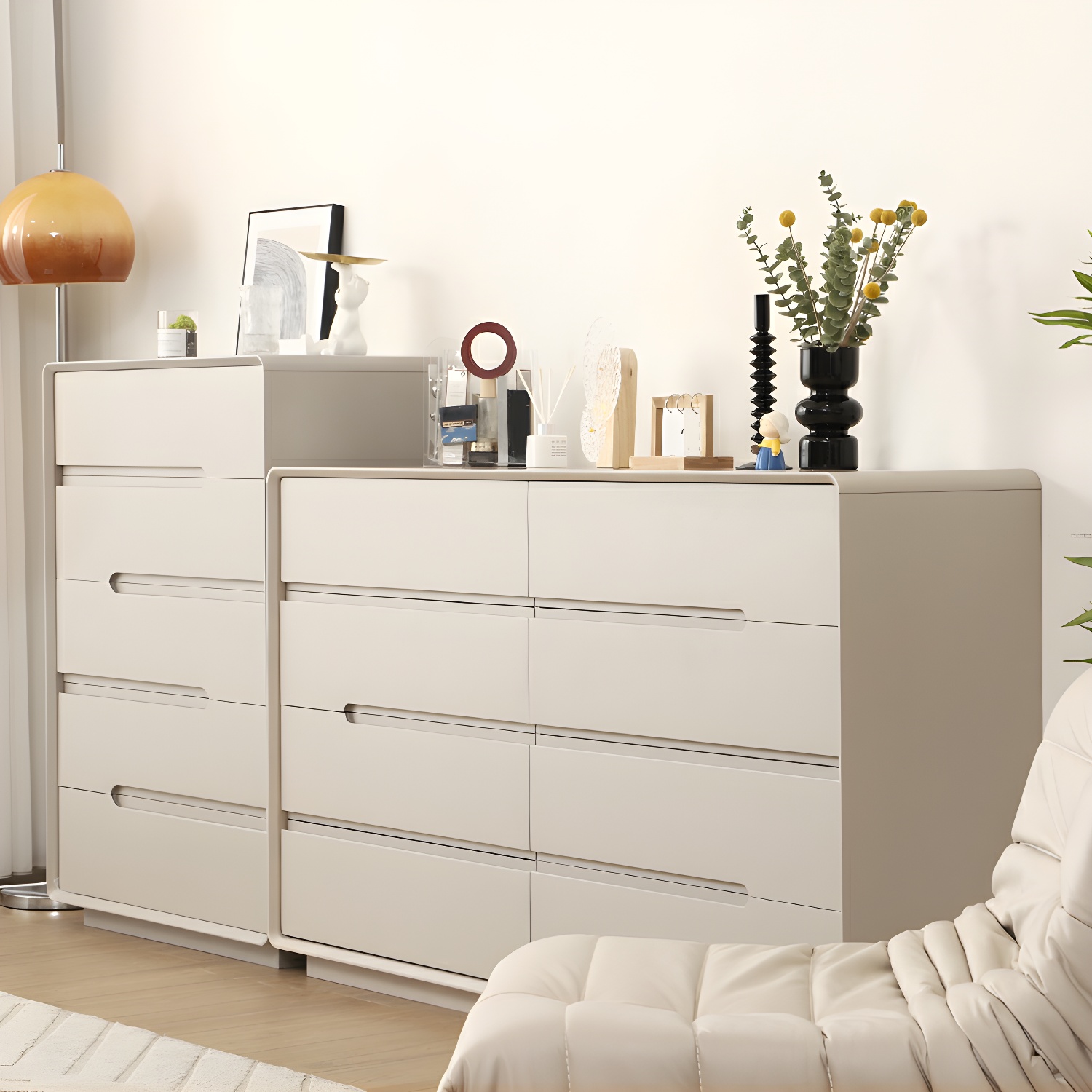 Light Oak Modern Dresser with Solid Wood Construction and Soft-Close Drawers - image 8