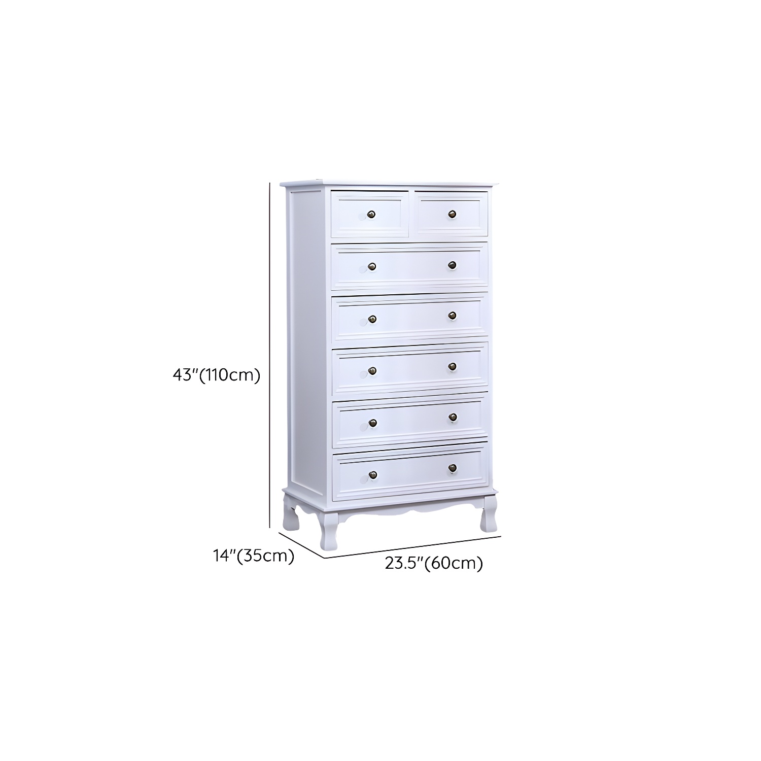 Wooden Bronze Solid Wood Dressers & Chests with Drawers Metal Handle, No Assembly - image 25