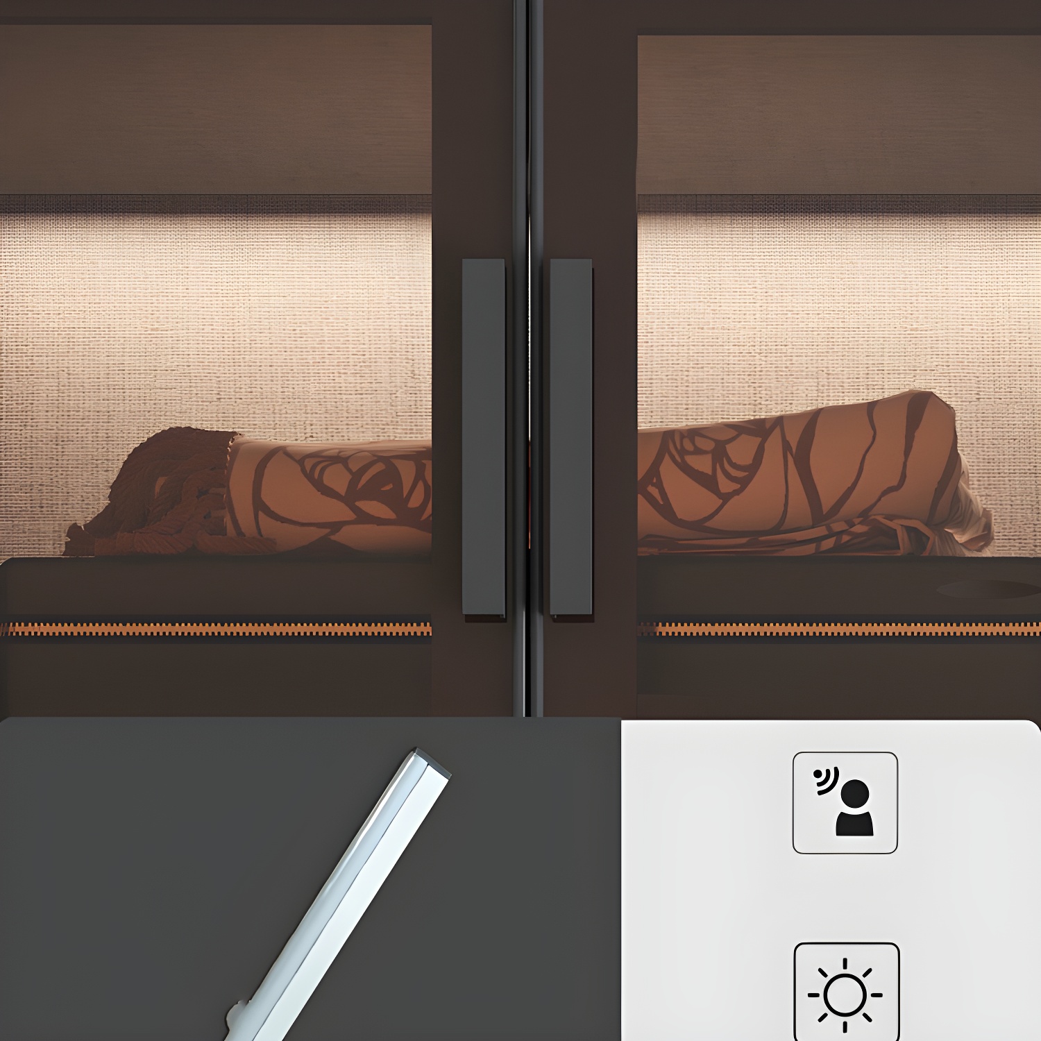 Contemporary Glass Wardrobe Soft Close Door Wardrobe Closet for Bedroom - image 7