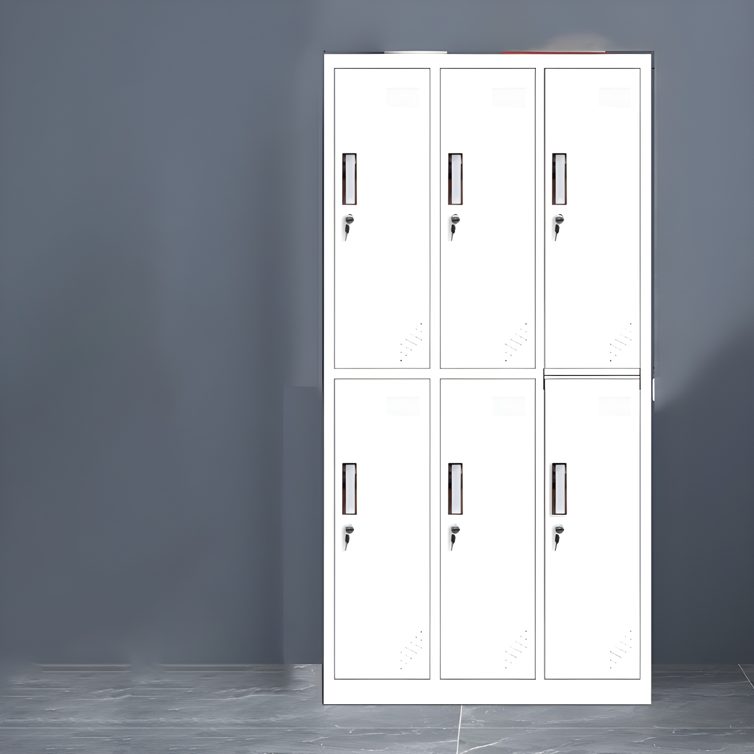 Contemporary Wardrobe 6-Door Metal Wardrobe Closet, 35.43" D x 16.53" W x 70.87" H - image 5