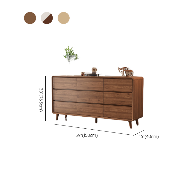 Modern Natural Wood Double Dresser/Bachelor Chest with 9 Drawers/7 Drawers/8 Drawers, Horizontal/Vertical Orientation - image 27