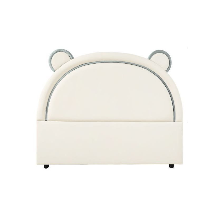 Modish Timber Panel Headboard with No Distressing, Arched Shape for Twin XL/King/Queen Bed, Featuring Sponge Upholstery and Standard Height - image 4