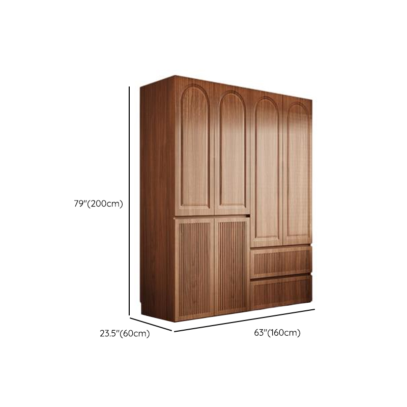 Acorn Minimalist Natural Wood Independent Wardrobe Closet with Soft Close Drawer, Soft Close Door, and Interior Shelves - image 11
