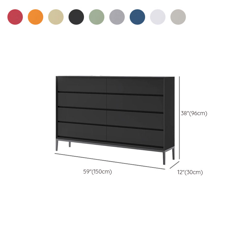 Trendy Raw Wood Console Dresser, Horizontal with 8 Drawers - image 19
