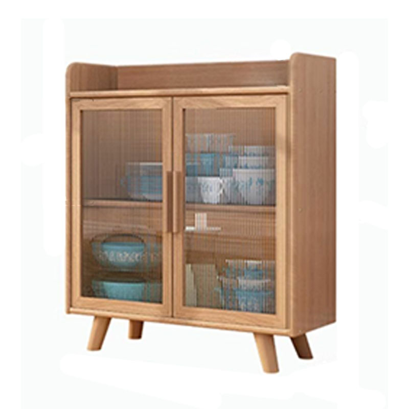 Scandinavian Style Narrow Wood Cabinet 40 cm Buffet & Sideboard Without Drawers Server - image 7