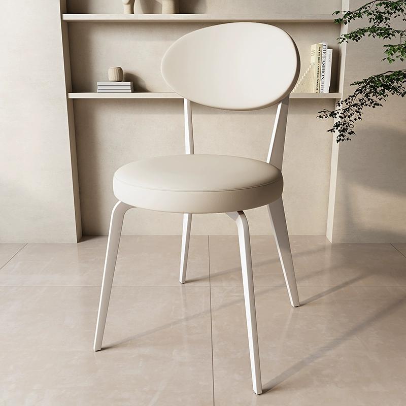 Dining Room Open Back Upholstered Dining Side Chair with Metal Frame - image 6