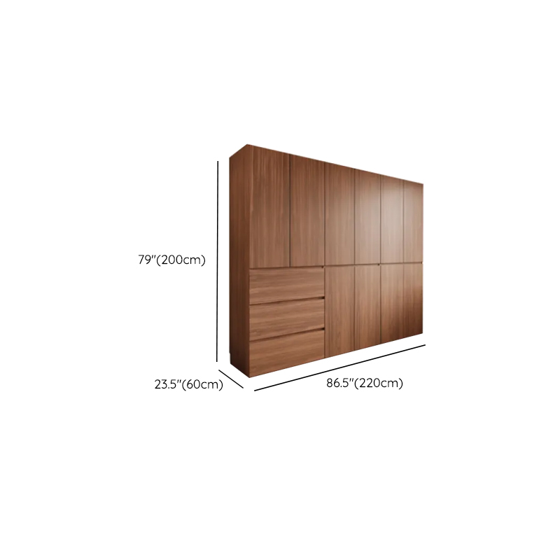 Acorn Minimalist Laminate Wardrobe Closet with 3-Drawer/6-Drawer, Soft Close Door, Interior Shelves, and Clothing Rod - image 14