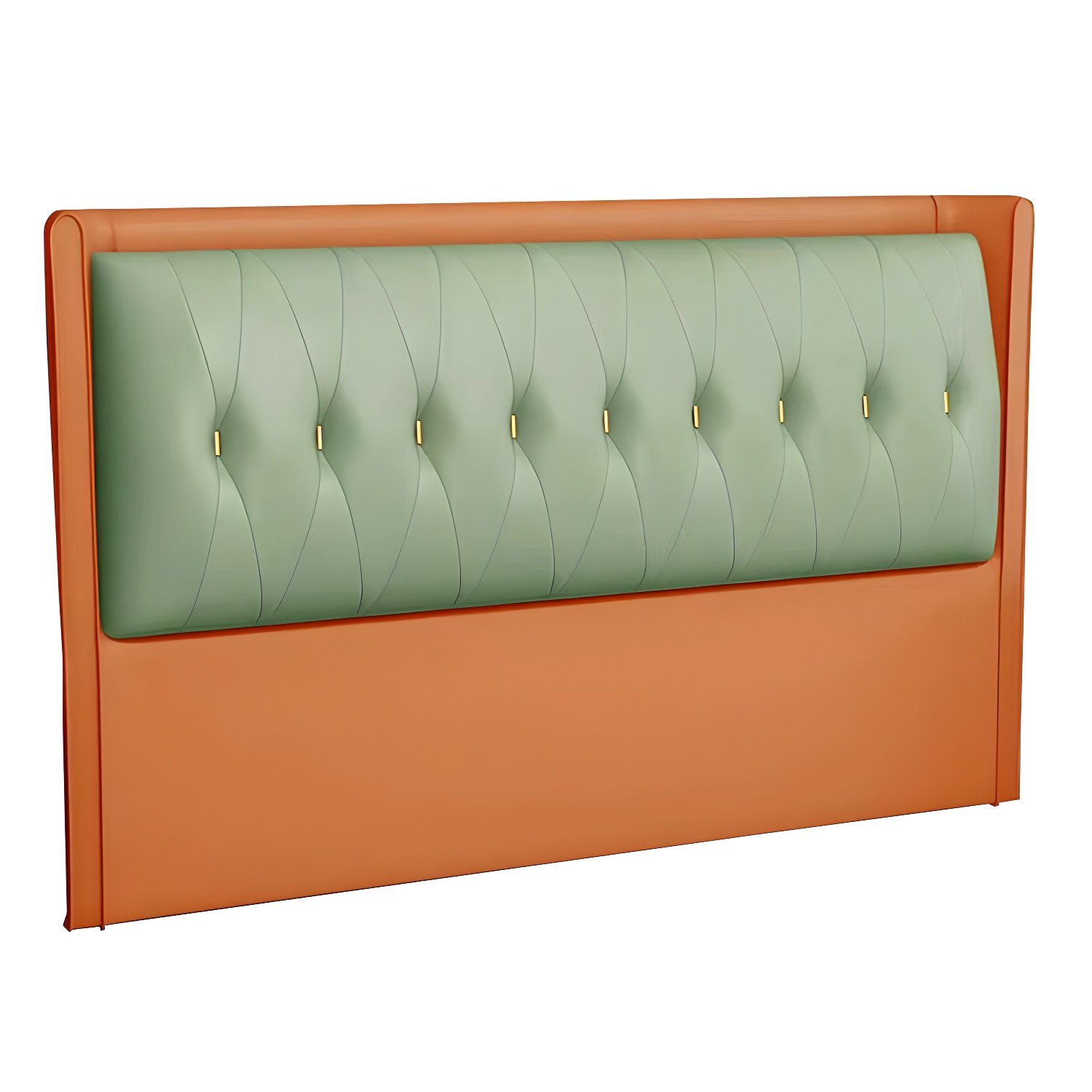 Contemporary Headboard Bed with Tufted Leather Upholstery in Rectangular - image 21