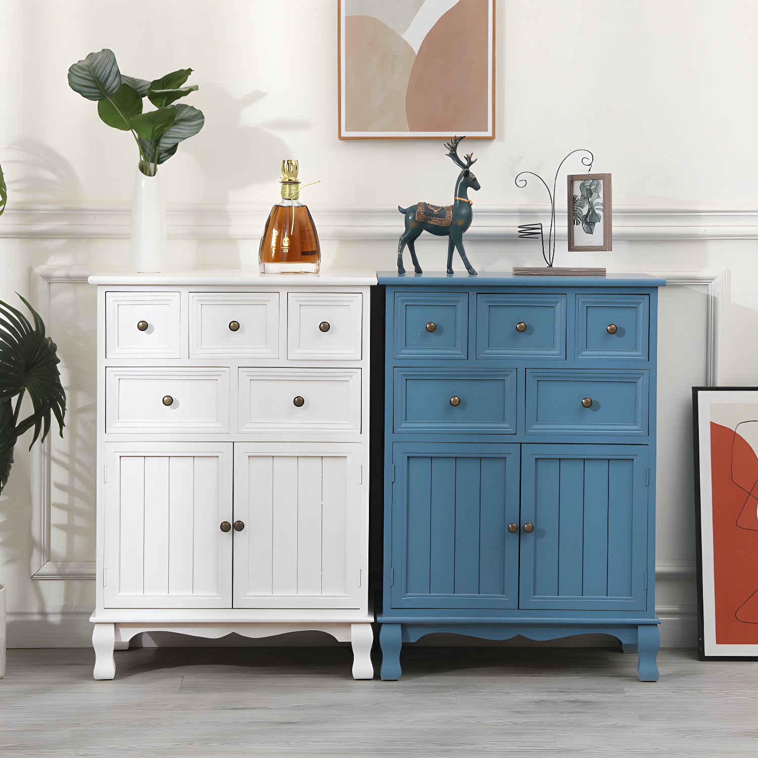 13.65/13.45 Inch Width Storage Chest American Traditional Storage Chest Dresser - image 9