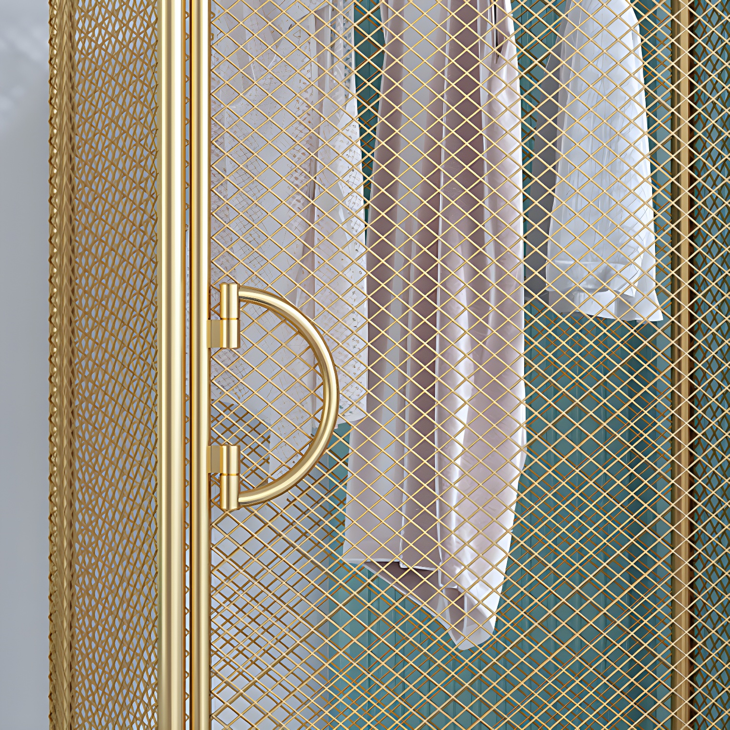 Contemporary Wardrobe Closet Metal Wardrobe Cabinet for Bedroom - image 15