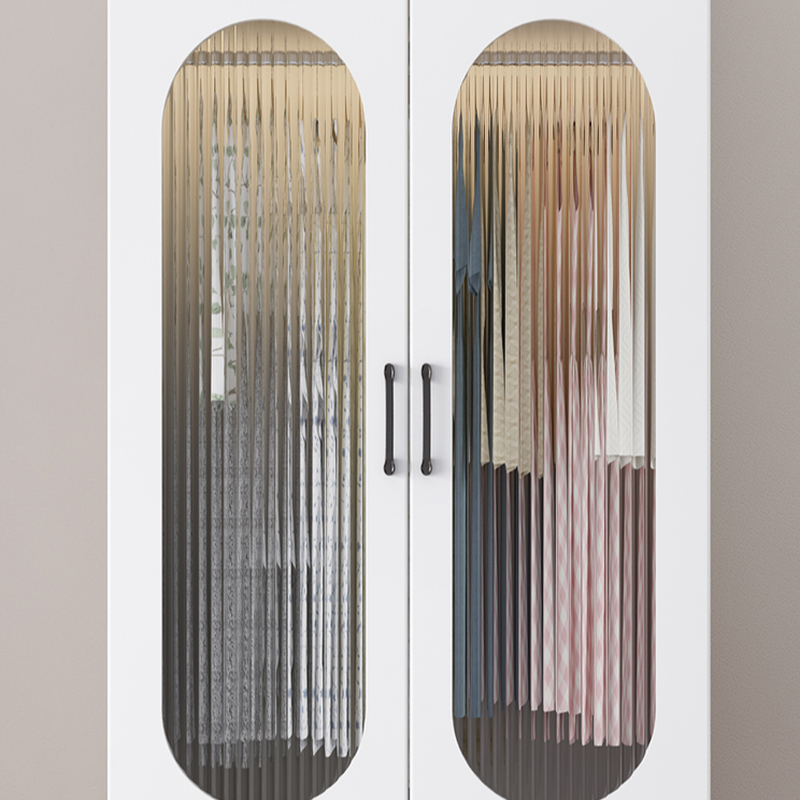 White Modish Timber Wardrobe with Soft Close Door, Interior Shelves, and Hanging Rod - image 3