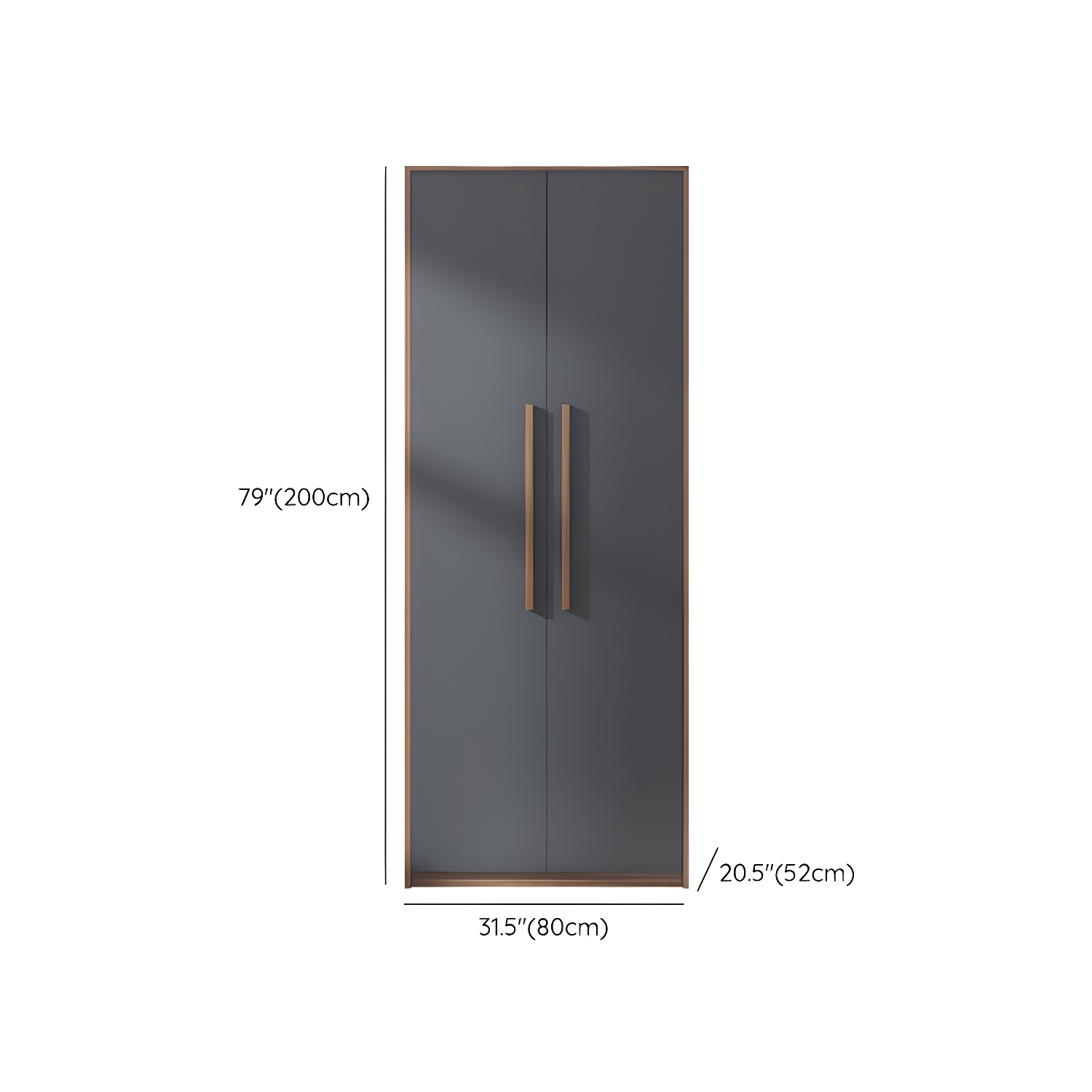 Contemporary Wardrobe Armoire Engineered Wood Wardrobe Closet - image 16