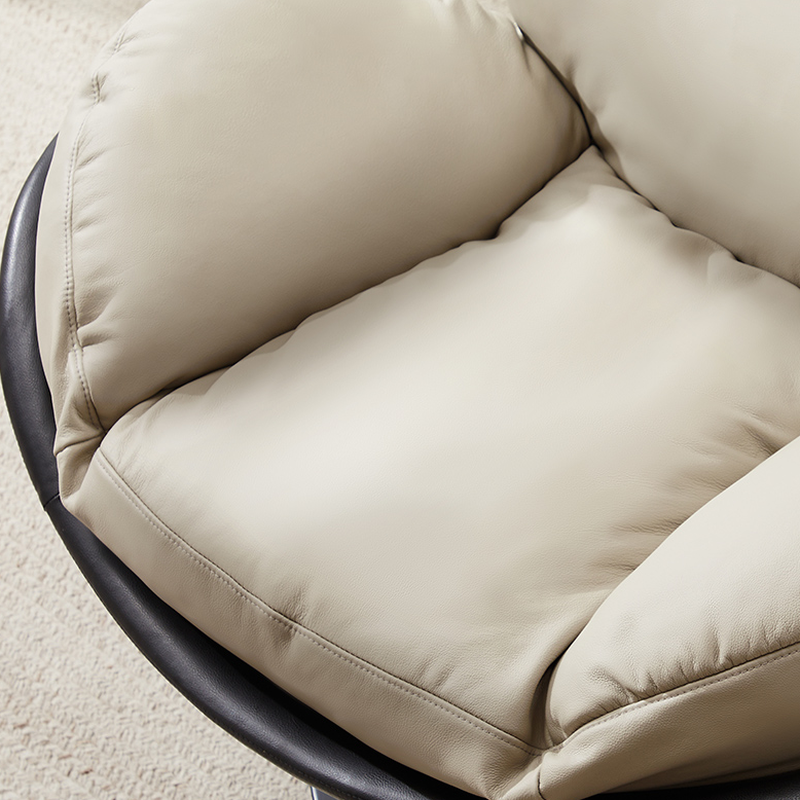 Simple Upholstered Rocking Chair with Padded Comfort - image 9