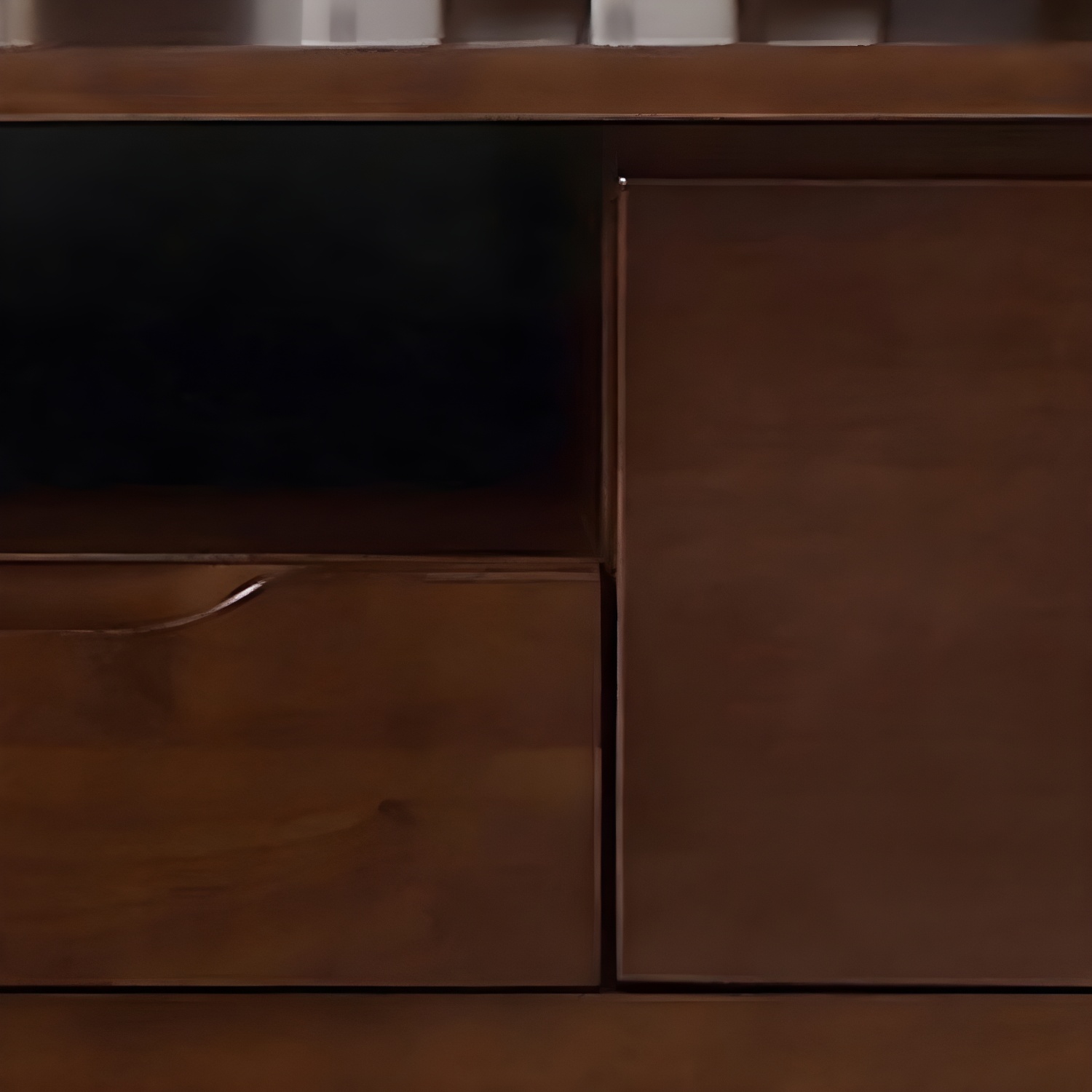 Modern Style Solid Wood TV Stand 19.69-inch Height TV Console with Drawers - image 9