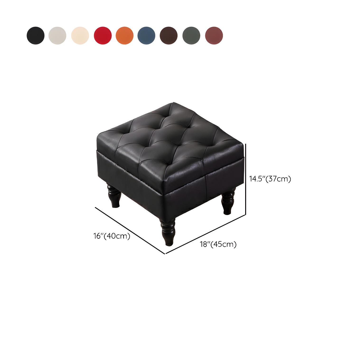 49" Wide Tufted Cushions Solid Wood Leather Rocking Accent Chair - image 19