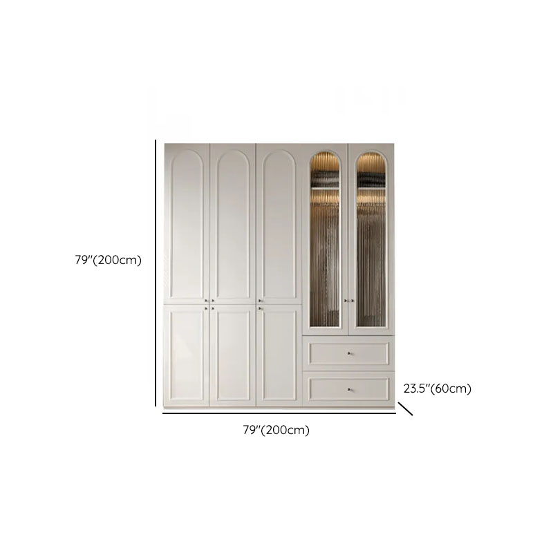 Casual Natural Wood Independent Armoire Cabinet with Soft Close Drawer, Soft Close Door, and Interior Shelves - image 36