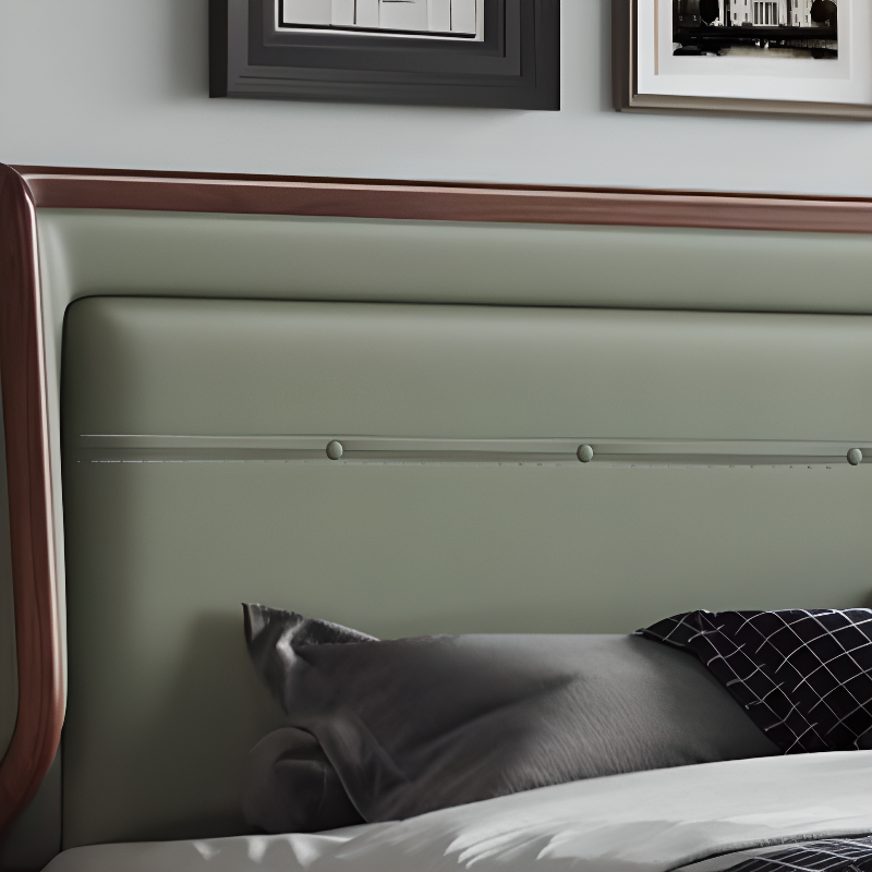 Standard（36-55“） Free-standing Standard Rectangle Wood Panel with Sponge Cushion for Full(54"W x 75"L) Bed, No Distressing - image 9