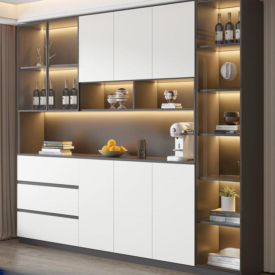 Living Room Modern Stone Sideboard Cabinet with Doors and Drawers