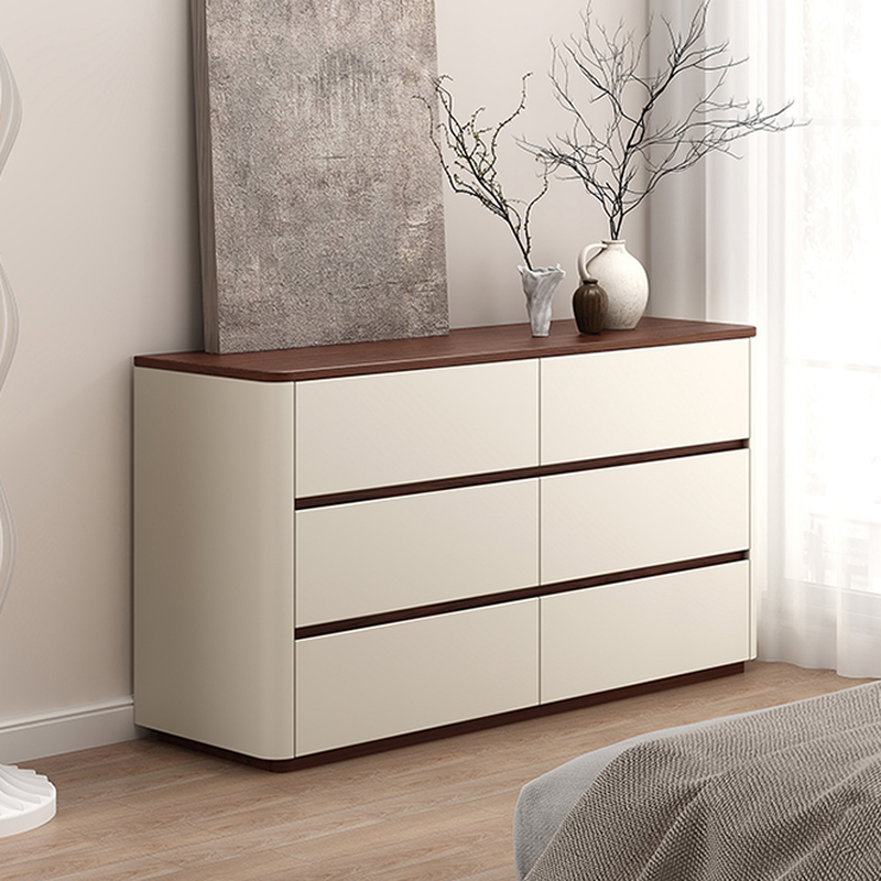 Off-White Simplistic Composite Wood Double Dresser/Bachelor Chest/Lingerie Chest with 8/6/3 Drawers in Horizontal/Vertical Orientation - image 3