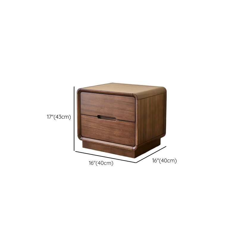 Cocoa Stylish Drawer Storage Nightstand with Walnut Countertop - image 18