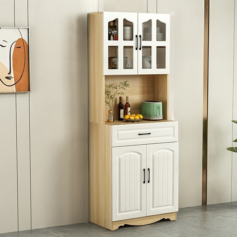 Narrow 15.7'' Wood Cabinets Open Storage with Adjustable Shelves Modern Sideboard/Credenza - image 3