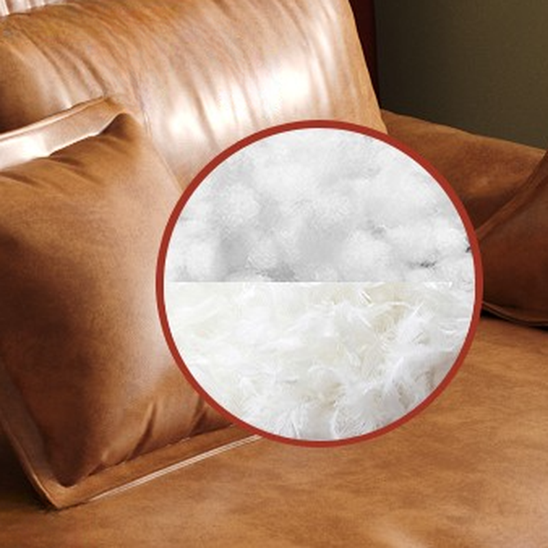 L-Shape Brown Leather Sofa Recliner - image 4