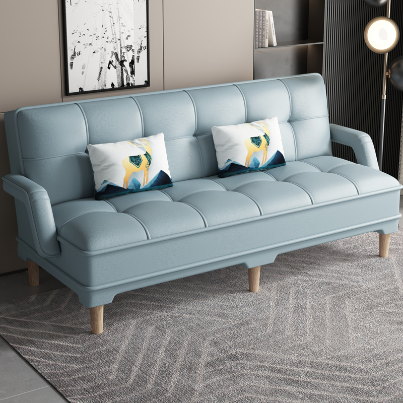 Tear Resistant Standard Sofa in Gray/Light Blue/Amber Color with Arm - image 5
