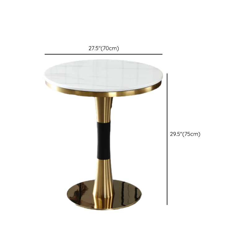 Glamorous Rounded Stone Dining Table for 2, Scratch-proof and Fixed Mechanism - image 35