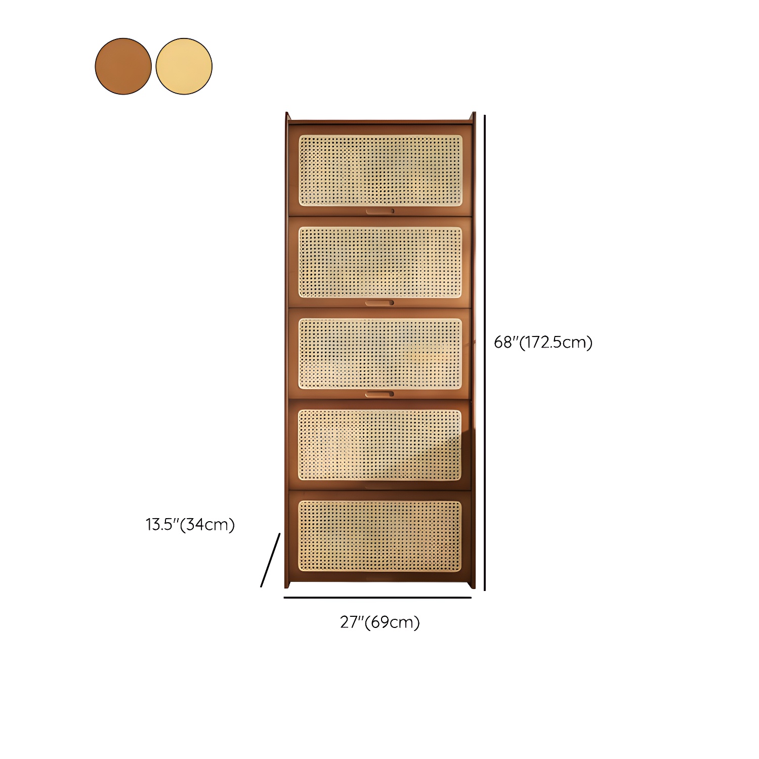 Minimalistic Solid Wood Accent Cabinet Rectangle Storage Cabinet - image 17