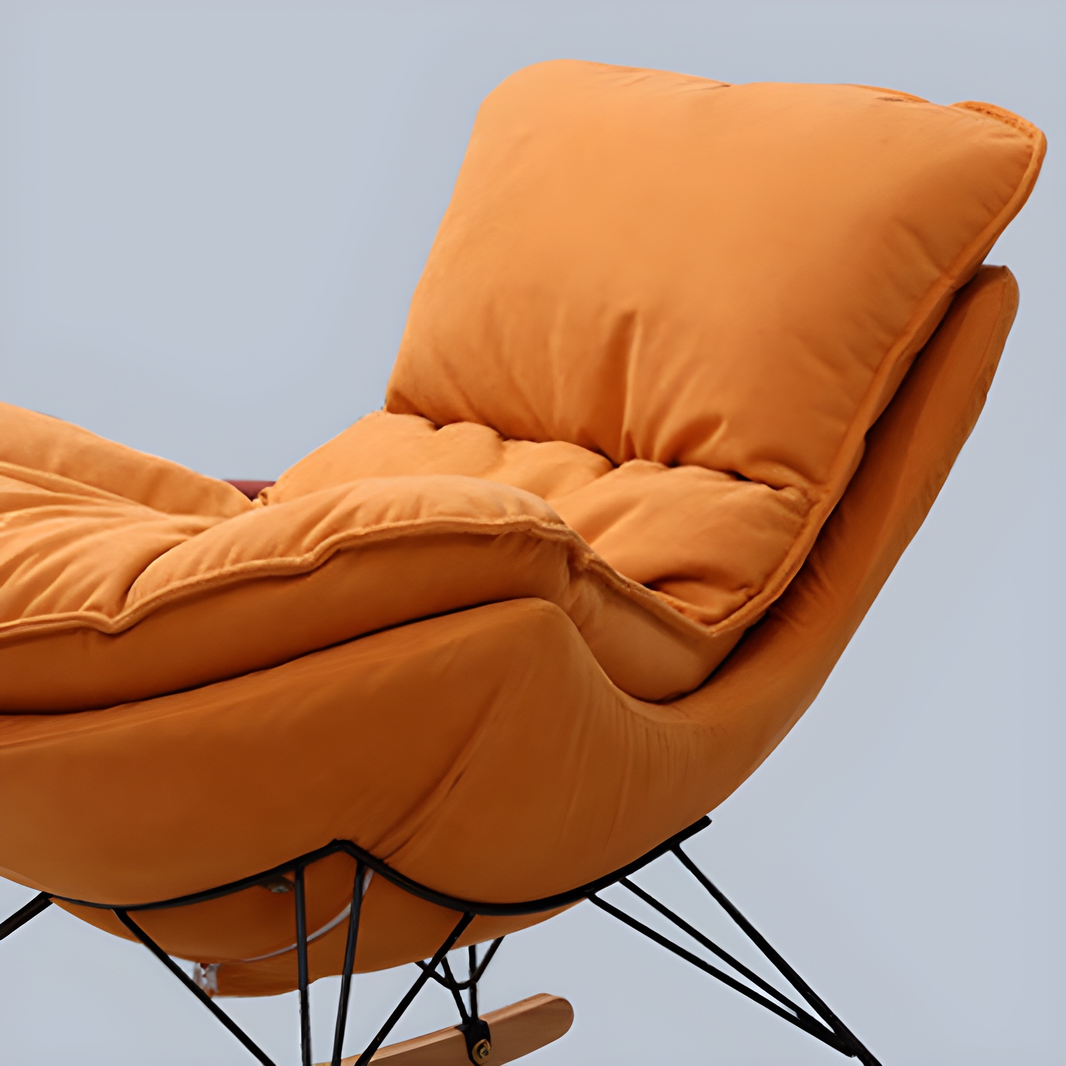 Modern Style Rocking Chair Indoor Mother Feeding Sofa Rocking Chair with Ottoman - image 9