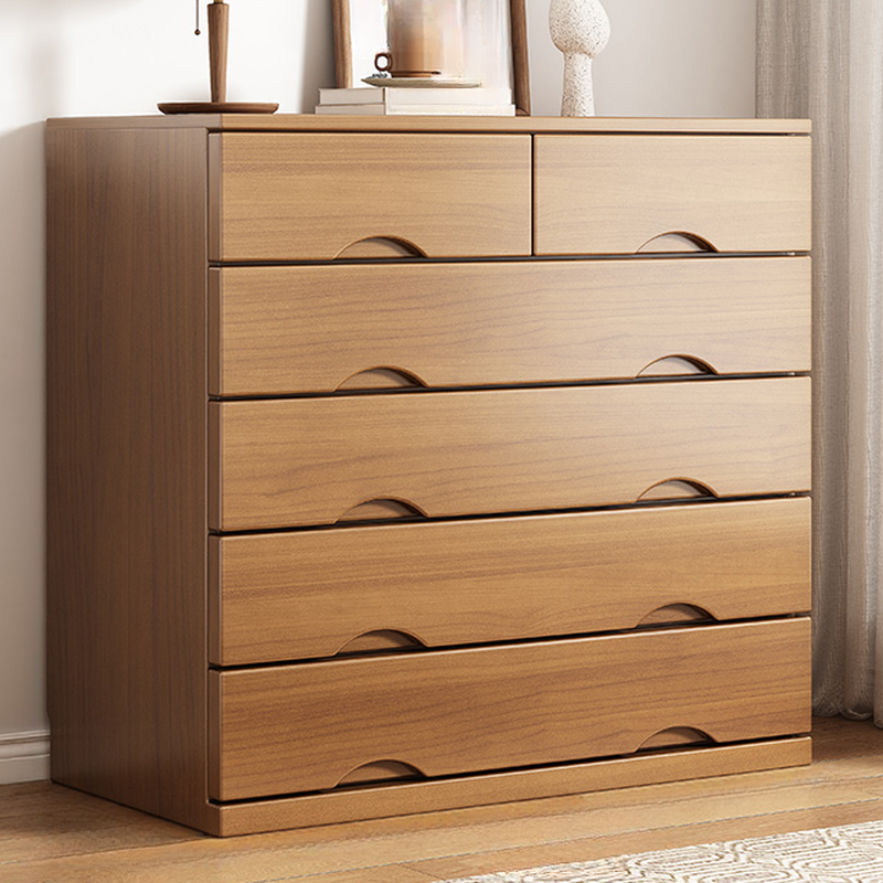 Simple Raw Wood Double Dresser with Multiple Drawer Configurations - Horizontal/Vertical - image 3