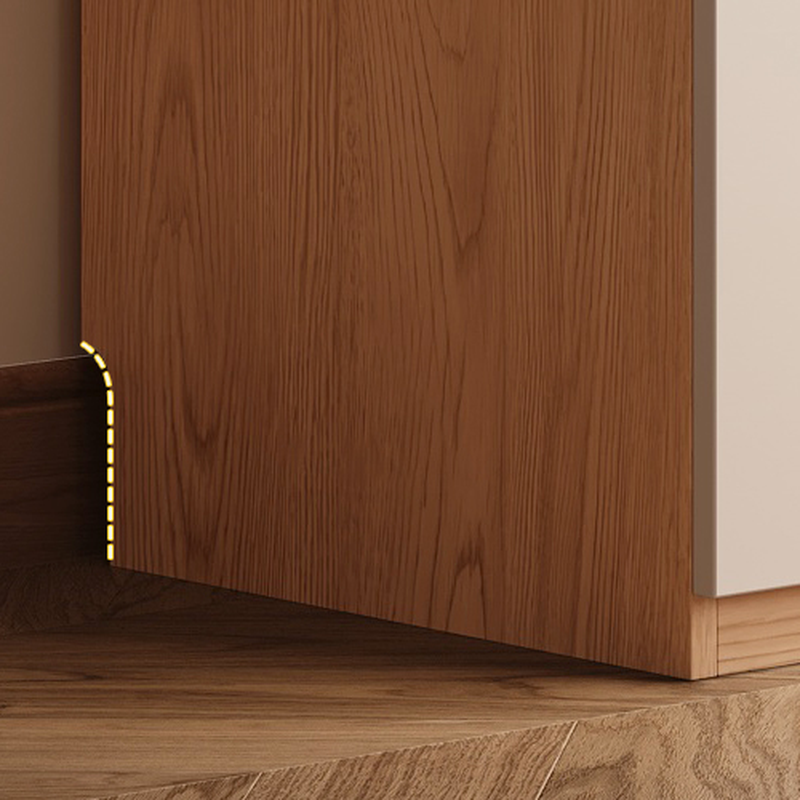 Beige Modish Laminate Independent Wardrobe with Soft Close Drawer, Soft Close Door, and Interior Shelves - image 3