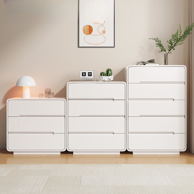 Art Deco White Horizontal/Vertical Bleached Wood Double Dresser/Bachelor Chest with 6 Drawers/8 Drawers/4 Drawers - image 2