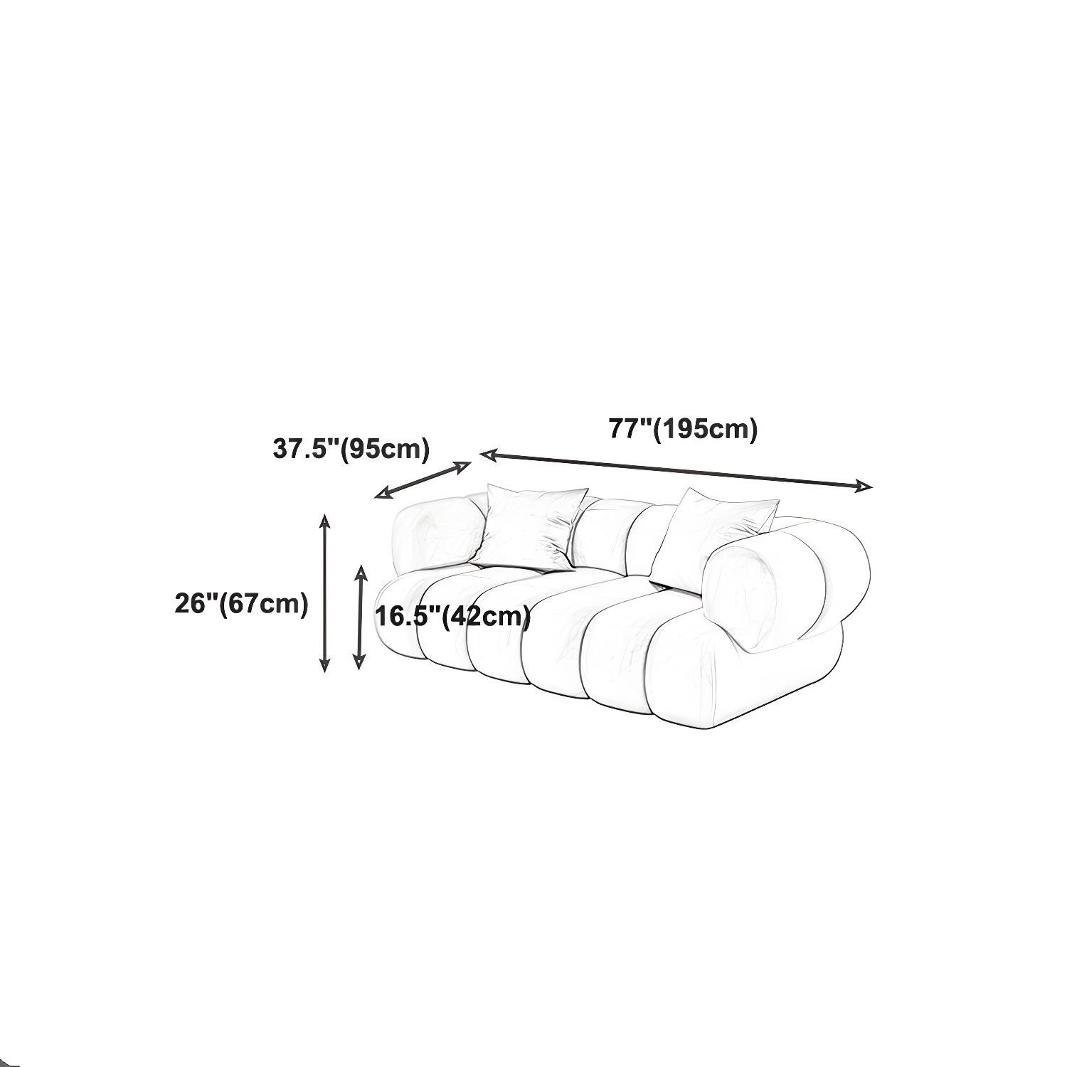 Scandinavian Green Sofa with Tuxedo Arm and Sewn Pillow Back - image 22