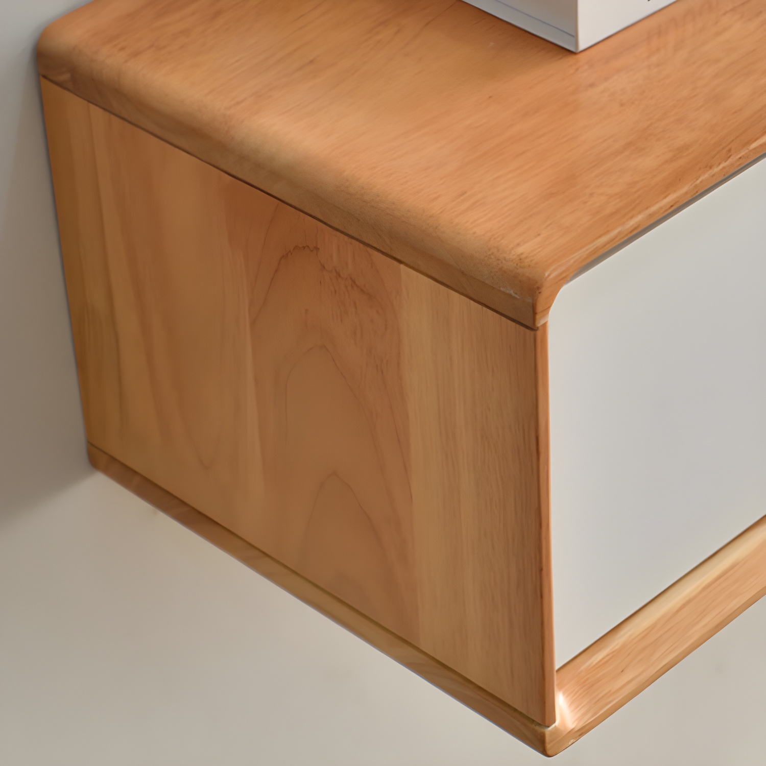 Solid Wood 13.78" H TV Stand Nordic 2 Drawers TV Stand Console - image 10
