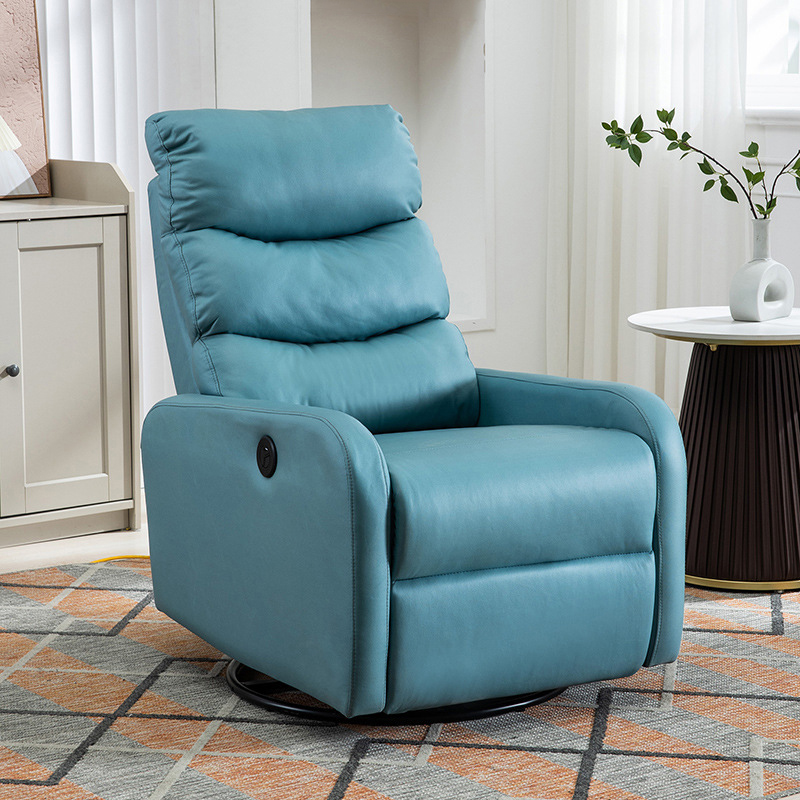 Ergonomic Brown/Blue/Green Stationary Massage Rocking Accent Chair with Back - image 3