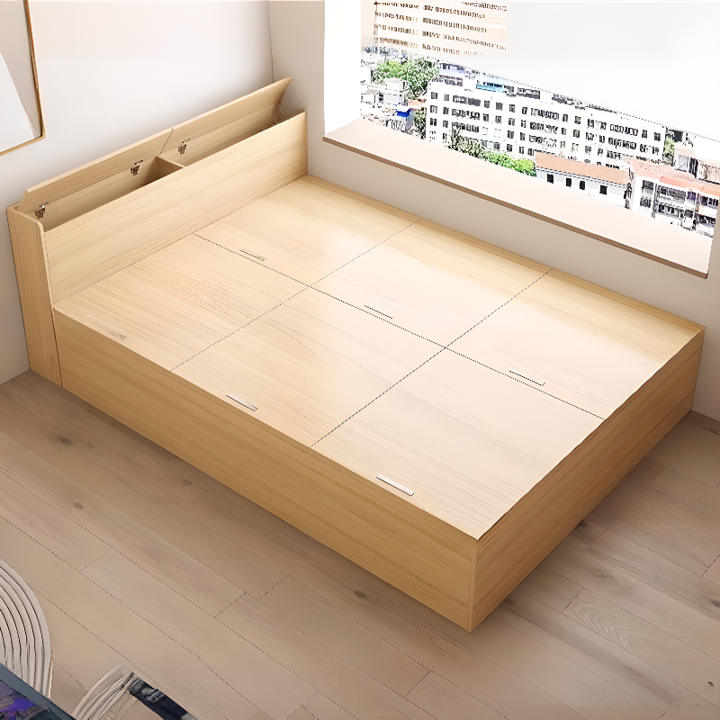Natural Color Solid Color Storage Included for Bedroom