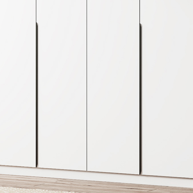 Modish Wooden Independent Armoire Cabinet with Interior Shelves and Clothing Rod - image 4