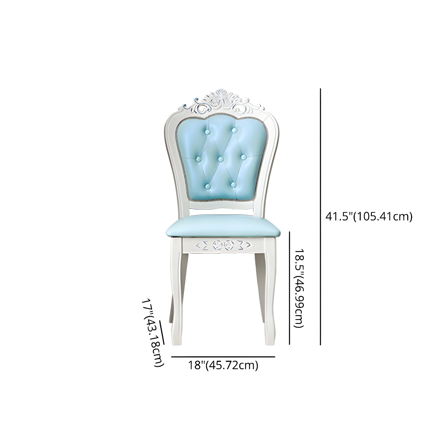 Victorian Dining Room Set Standard Height with Rectangle Top 4 Legs Base Dining Furniture - image 17