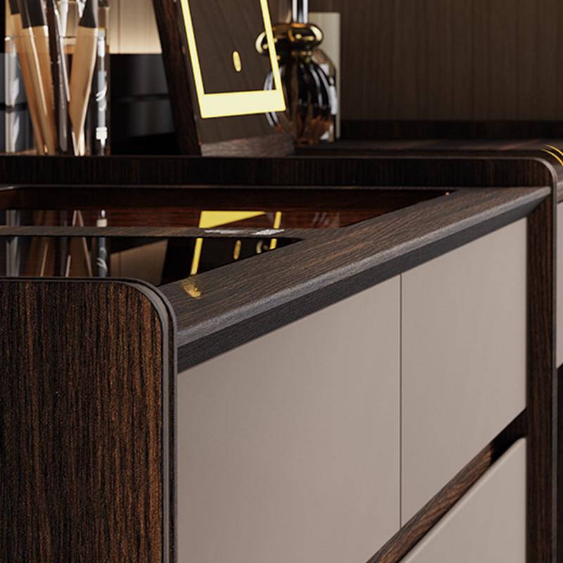 Multi-Purpose Vanity Set with 10 Drawers, Lighting, Push-Pull, 2-in-1 Functionality, Adjustable Touch and Brightness - image 5