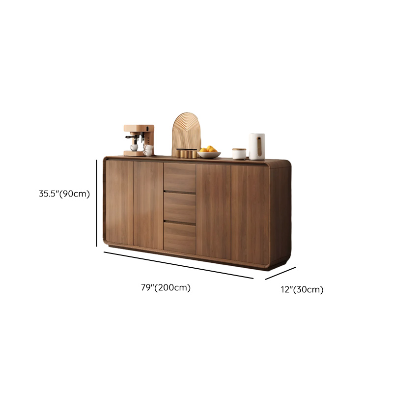 Ground Detached Cocoa Worktop Sideboard with Kitchen Gadget Storage for Culinary Space - image 18