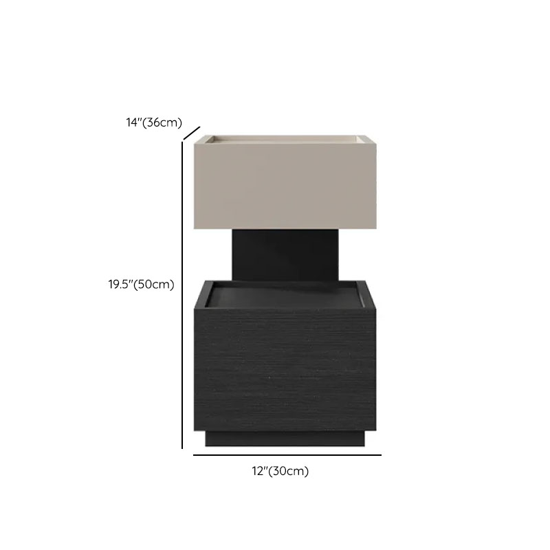 Modish Nightstand With Drawer Organization Featuring 2 Drawers, 1 Shelf, and Lumber Countertop - image 15