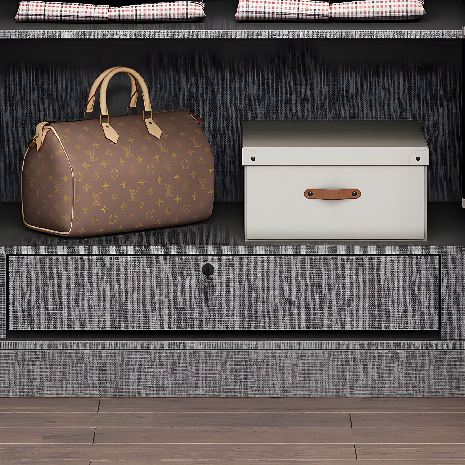 White Mirrored Finish Wardrobe Armoire Engineered Wood Wardrobe Cabinet - image 9