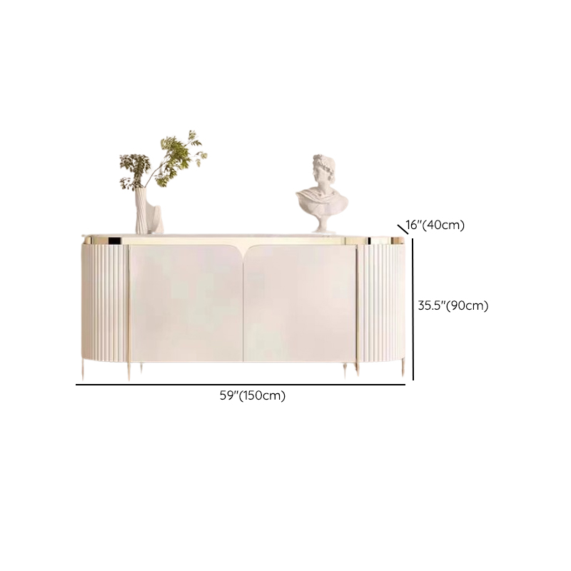 Glamorous Ground Sideboard with Standard/Narrow Size, 1 Shelf, Cabinets, Sintered Stone Countertop, and 2 Doors - image 18