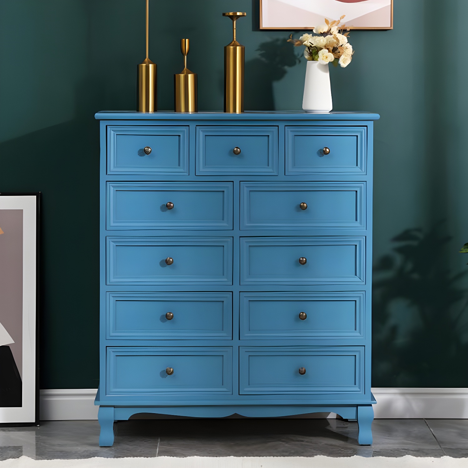 13.65/13.45 Inch Width Storage Chest American Traditional Storage Chest Dresser - image 16