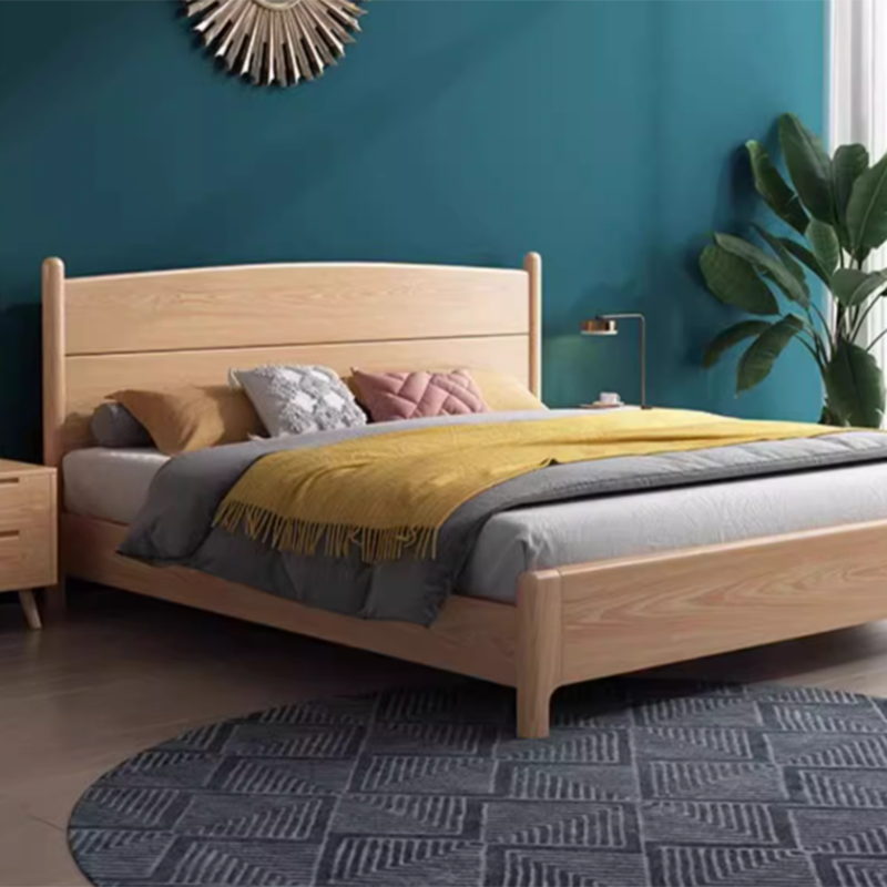 Modish Rubberwood Wingback/Panel Headboard in Rectangle/Camelback Shape for King/Queen/Full Bed, Free-standing Standard with No Distressing and Standard Height - image 5