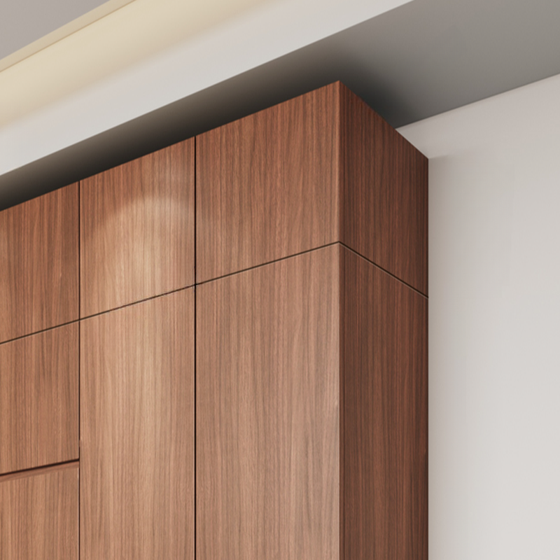 Acorn Minimalist Natural Wood Independent Wardrobe Closet with Soft Close Drawer, Soft Close Door, and Interior Shelves - image 4